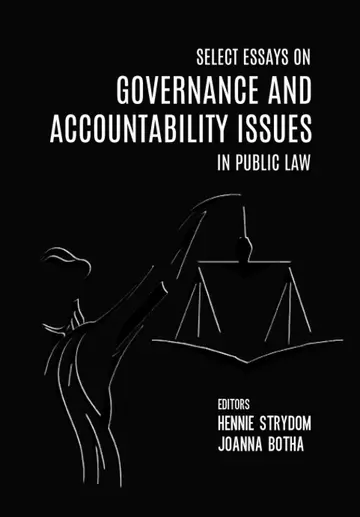 Cover of Select Essays on Governance and Accountability Issues in Public Law