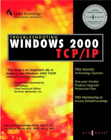 Cover of Troubleshooting Windows 2000 TCP/IP