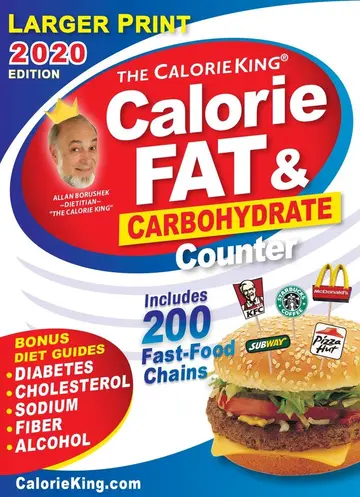 Cover of Calorieking 2020 Larger Print Calorie, Fat & Carbohydrate Counter