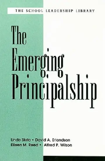 Cover of The Emerging Principalship