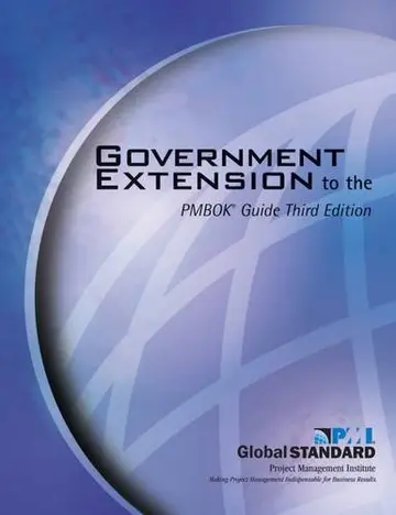 Cover of Government Extension to the PMBOK® Guide