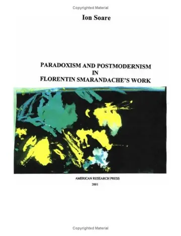 Cover of Paradoxism and Postmodernism in Florentin Smarandache's Work