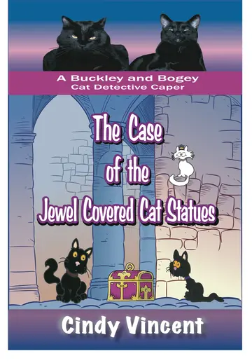 Cover of The Case of the Jewel Covered Cat Statues