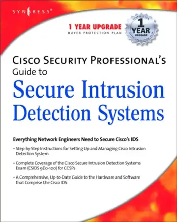Cover of Cisco Security Professional's Guide to Secure Intrusion Detection Systems