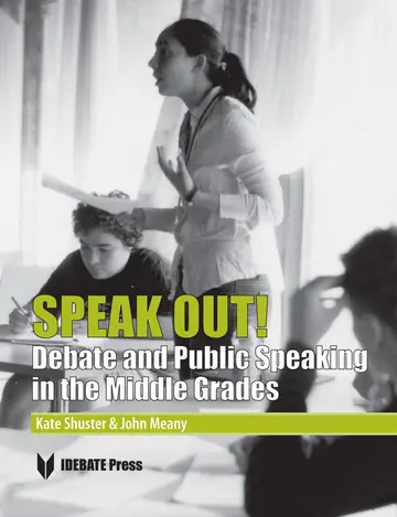 Cover of Speak Out! Debate and Public Speaking in the Middle Grades