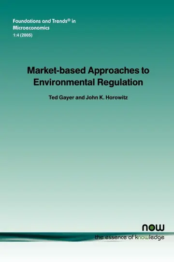 Cover of Market-based Approaches to Environmental Regulation