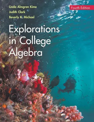Cover of Explorations in College Algebra