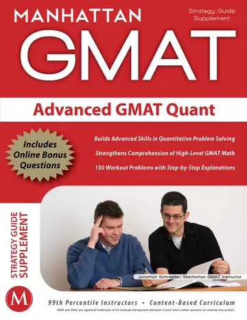 Cover of Manhattan GMAT Advanced GMAT Quant