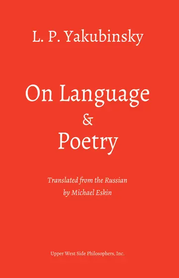 Cover of On Language and Poetry