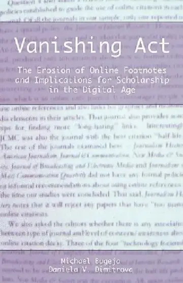 Cover of Vanishing ACT