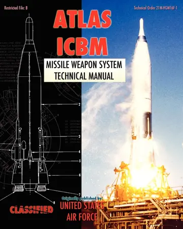 Cover of Atlas ICBM Missile Weapon System Technical Manual