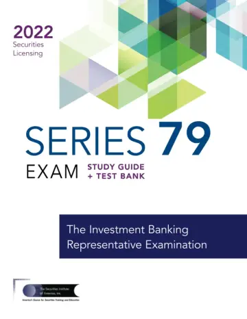 Cover of Series 79 Exam Study Guide 2022 + Test Bank