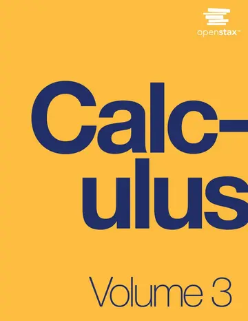 Cover of Calculus Volume 3 by OpenStax