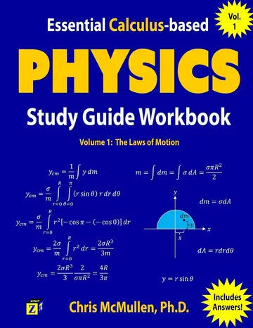 Cover of Essential Calculus-based Physics Study Guide Workbook