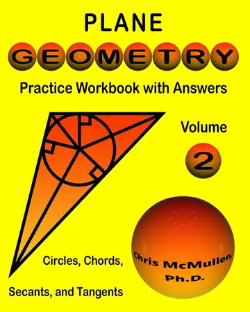 Cover of Plane Geometry Practice Workbook with Answers