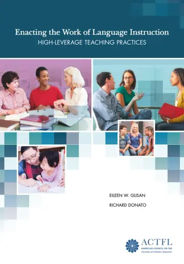 Cover of Enacting the Work of Language Instruction, Vol. 1