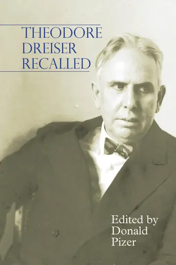 Cover of Theodore Dreiser Recalled