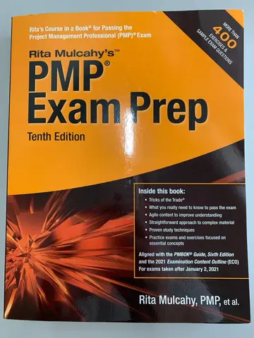 Cover of Pmp Exam Prep 10/Ed for 2021 Exams