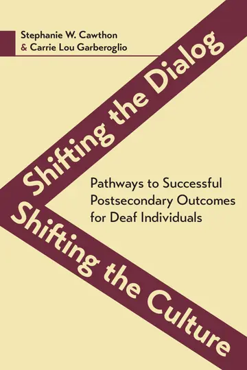 Cover of Shifting the Dialog, Shifting the Culture – Pathways to Successful Postsecondary Outcomes for Deaf Individuals