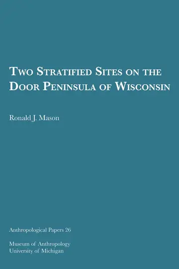 Cover of Two Stratified Sites on the Door Peninsula of Wisconsin