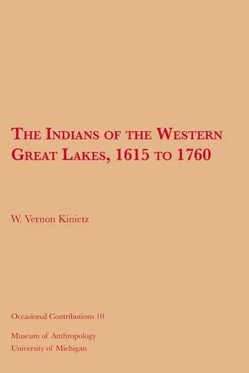 Cover of The Indians of the Western Great Lakes, 1615 to 1760