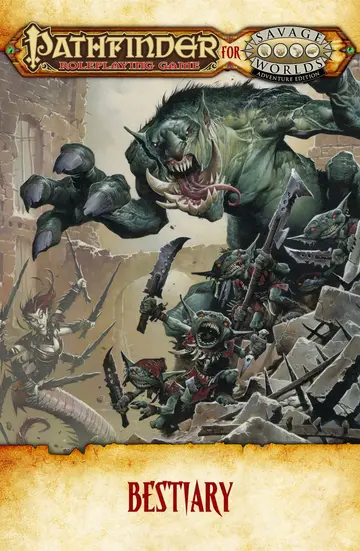 Cover of Pathfinder for Savage Worlds - Bestiary