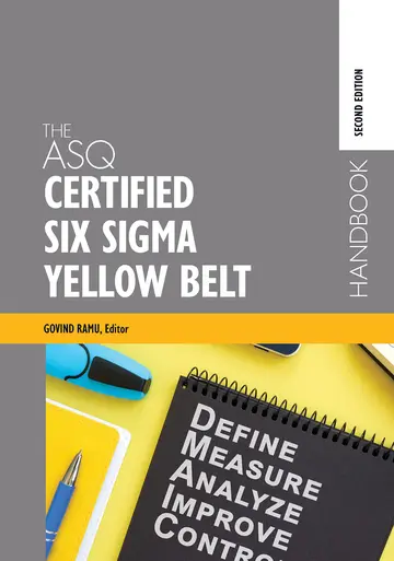 Cover of The ASQ Certified Six Sigma Yellow Belt Handbook