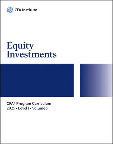 Cover of 2025 CFA Program Curriculum Level I, Volume 5