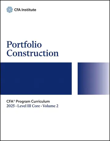 Cover of 2025 CFA Program Curriculum Level III Core, Volume 2