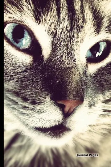 Cover of Journal Pages - Kitty Close up (Unruled)