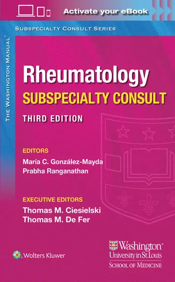 Cover of Washington Manual Rheumatology Subspecialty Consult