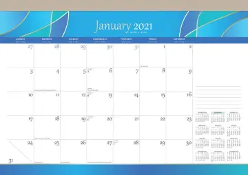 Cover of Seaside Currents 2021 Desk Pad Calendar