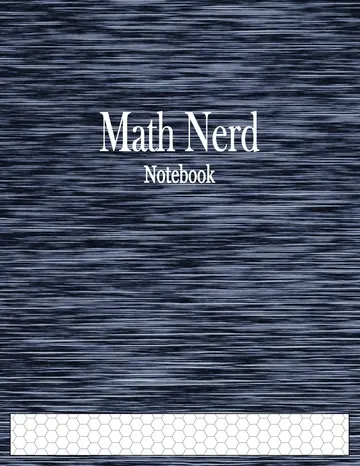 Cover of Math Nerd Notebook