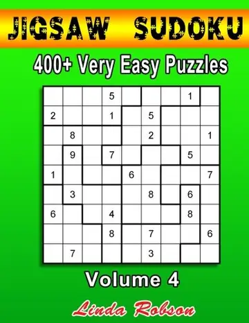 Cover of Jigsaw Sudoku 400+ Very Easy Puzzles Volume 4