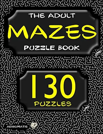 Cover of The Adult Mazes Puzzle Book