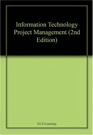 Cover of Information Technology Project Management