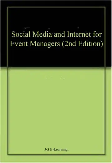 Cover of Social Media and Internet for Event Managers