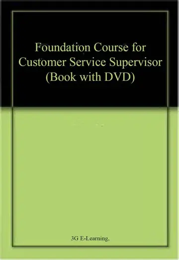 Cover of Foundation Course for Customer Service Supervisor