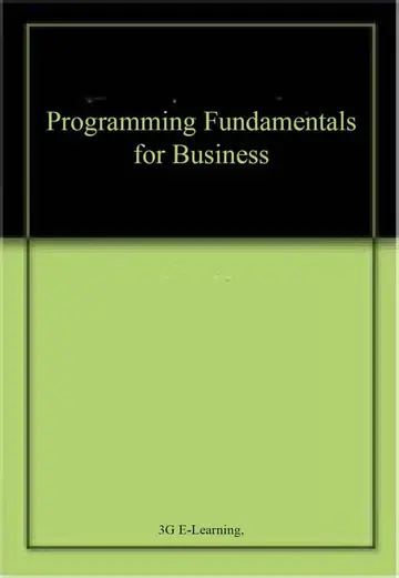 Cover of Programming Fundamentals for Business