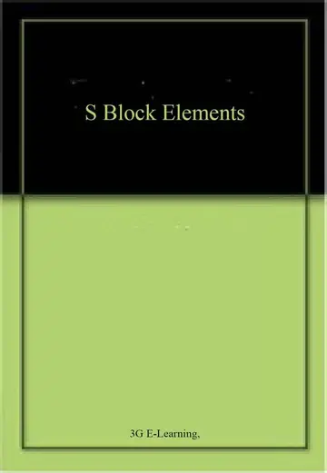 Cover of S Block Elements