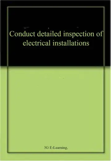 Cover of Conduct detailed inspection of electrical installations