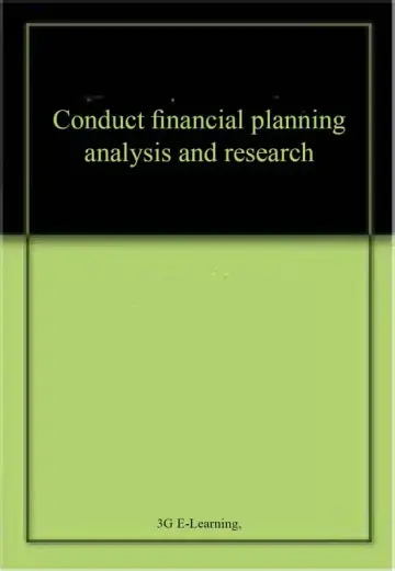 Cover of Conduct financial planning analysis and research