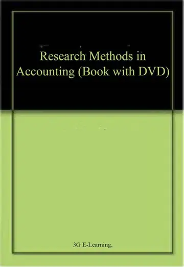 Cover of Research Methods in Accounting