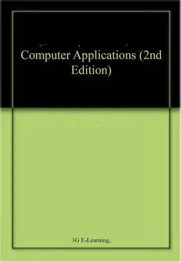 Cover of Computer Applications
