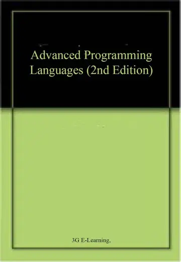 Cover of Advanced Programming Languages
