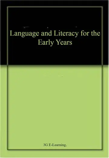 Cover of Language and Literacy for the Early Years
