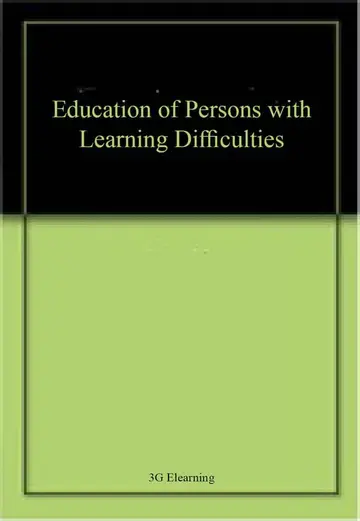 Cover of Education of Persons with Learning Difficulties