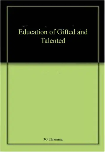 Cover of Education of Gifted and Talented