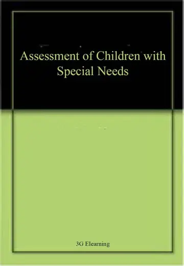 Cover of Assessment of Children with Special Needs