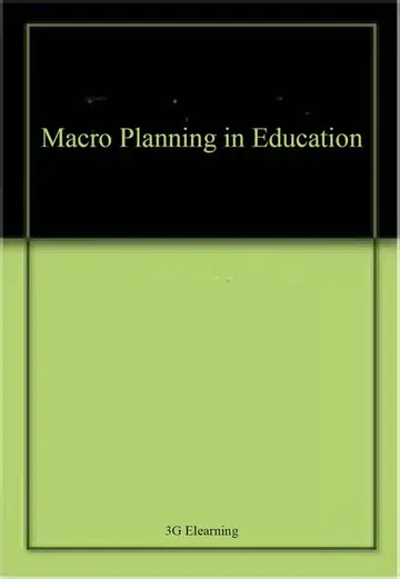 Cover of Macro Planning in Education